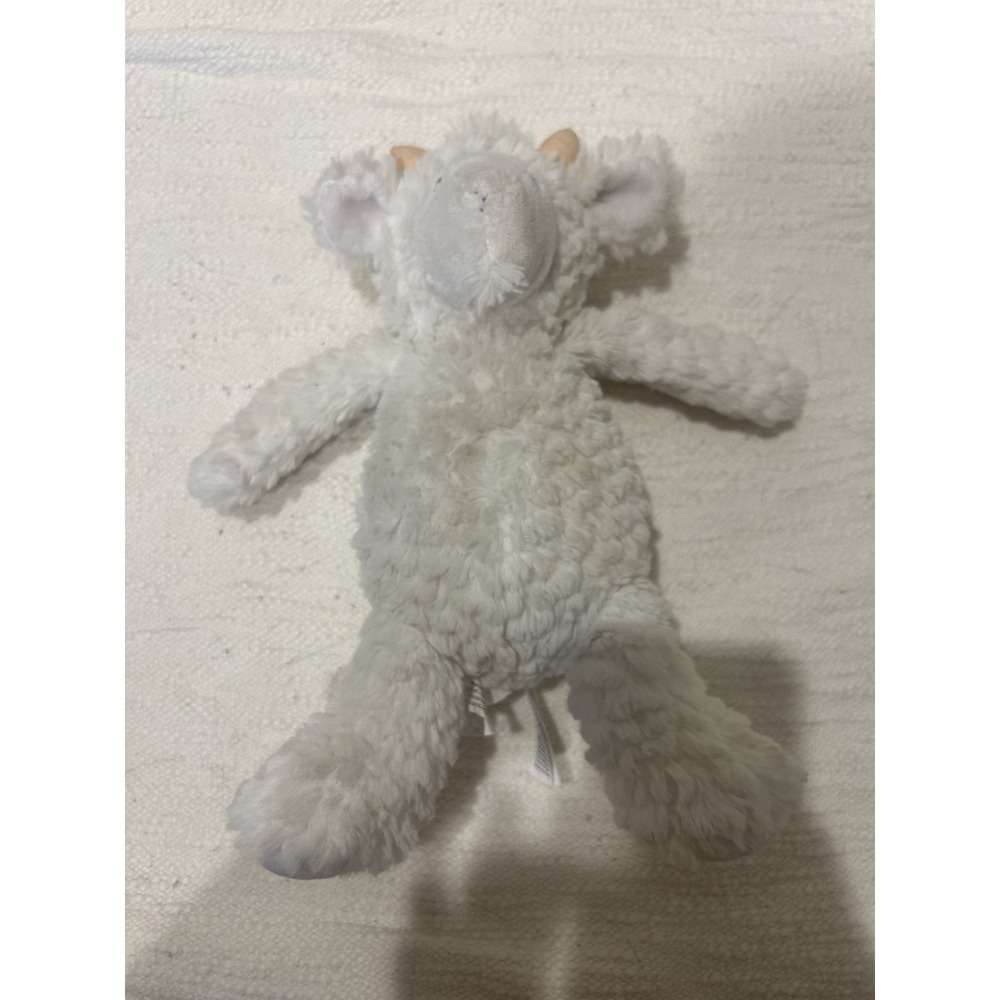 Carter's White Billy Goat Plush Baby Toy Stuffed Farm Animal Lovey